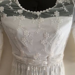 White lace dress